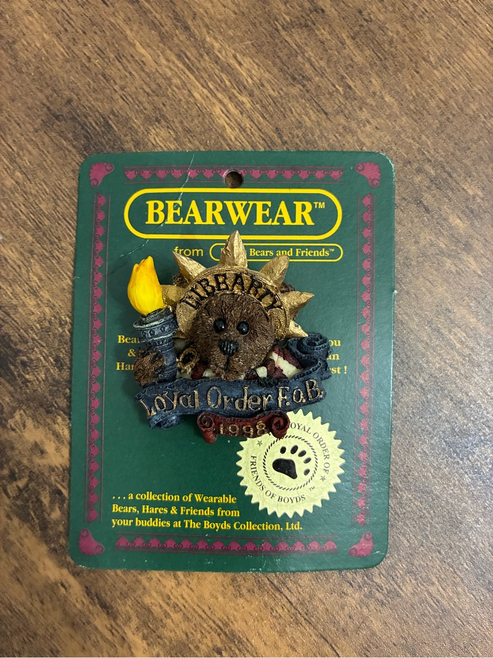 Bearwear Boyds Bears Teddy Ms. Libearty Statue of Liberty Pin